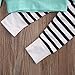 Unisex Baby Clothes Outfit Birthday Outwear Hood Tops Casual Stripes Pants Leggings Set Blue