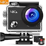 APEMAN Action Camera 4K Wi-Fi Waterproof Underwater Camera Ultra Full HD Sport Cam 30M Diving with 2