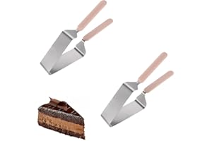 2 PCS Cake Cutter, Stainless Steel Cake Dispensers,Easy Clean, Perfect for Weddings, Family Gatherings & Birthdays
