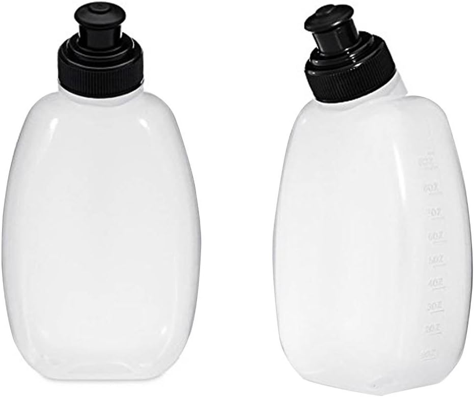 2 x BPA Free Leakproof Water Bottles with Push Pull Cap, Flask for
