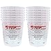 Custom Shop - Pack of 12-64 Ounce Graduated Paint Mixing Cups (2 Quarts) - Cups Have Calibrated Mixing Ratios on Side of Cup - Cups Hold 80-Fluid Ounces primary