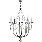 Maxim Formosa - 8 Light Chandelier-43 Inches Tall and 32 Inches Wide-Golden Noir Finish -Traditional Installation