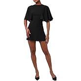 Lulus Womens Taylor Mini Cape Dress