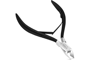 BOXGROVE BEAUTY Professional Cuticle Cutter Stainless Steel Cuticle Nippers with Sharp Blades and Double Spring Cuticle Clippers - Nail Cuticle Trimmer Tool for Manicure & Pedicure Beauty at Home/Spa/Saloon