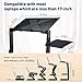 Adjustable Laptop Stand,Foldable Laptop Desk,Aluminum Laptop Desk/Stand/Table,17 inch Laptop Board with Mouse Pad Mount in TV/Bed/Sofa,Great Gift