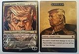 Donald Trump Planeswalker Card and Emblem! Magic the Gathering