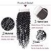 9A Brazilian Virgin Curly Hair 3 Bundles with Closure (10 12 14 +10, Free Part) 100% Unprocessed Brazilian Kinky Curly Human Hair Weave with Closure Thick Ends