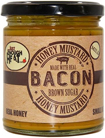 Bacon Brown Sugar Honey Mustard - Sauce, Dressing, Pretzel Dip - Mild by Just Enough Heat