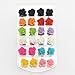 MyMei Fashion Candy Color Resin Rose Cluster Statement Knot Earring Stud 12 Pairs