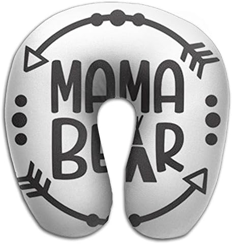 Mama Bear Comfortable Lightweight Soft Neck Pillow For Travel Memory Foam U Shaped Pillow For People U Shaped Pillow 100% Polyester Travel Pillow Flight Pillow