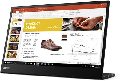 Lenovo ThinkVision M14 14inch LCD 300 Nits Mobile USB-C Monitor