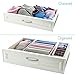 Fabric Drawer Dividers, Storage Bins, Drawer Organizer-Set of 3 Moisture Proof Closet Organization Tools- Best Clothing/Sock/ Lingerie/Underwear/ Scarf/Tie/ Jewelry Holder