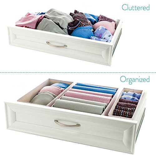 Fabric Drawer Dividers Storage Bins Drawer Organizer Set Of