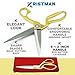 Kristman Dressmaker Shears Professional 9.5 Inch Scissors Cut with Ease Gold