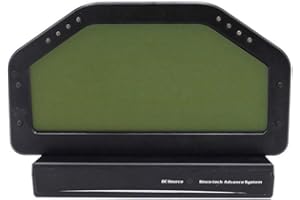 DEJUN Race Dash Dashboard, DO908 Combination Gauge Meter Sensor Kit Multifunctional Dashboard Display for 12V Racing Car Mete