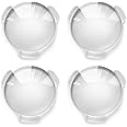 Biconvex Lens Set, Pop-Tech Glass Lens Bi-Convex 34mm Diameter 45mm Focal Length Lens for DIY Google Cardboard VR