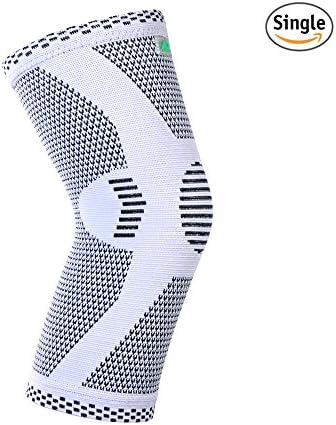 KANGDA Single Knee Brace Knee Sleeve Knee Support for Arthritis, Meniscus Tear, ACL, MCL, Joint Pain Relief, Knee Support for Volleyball Basketball etc