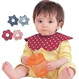 MBJERRY 360 Degree Rotatable Baby Bibs With Two Snaps,Waterproof and Absorbent,Super-Soft Cotton,Drooling and Teething