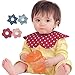 MBJERRY 360 Degree Rotatable Baby Bibs With Two Snaps,Waterproof and Absorbent,Super-Soft Cotton,Drooling and Teething