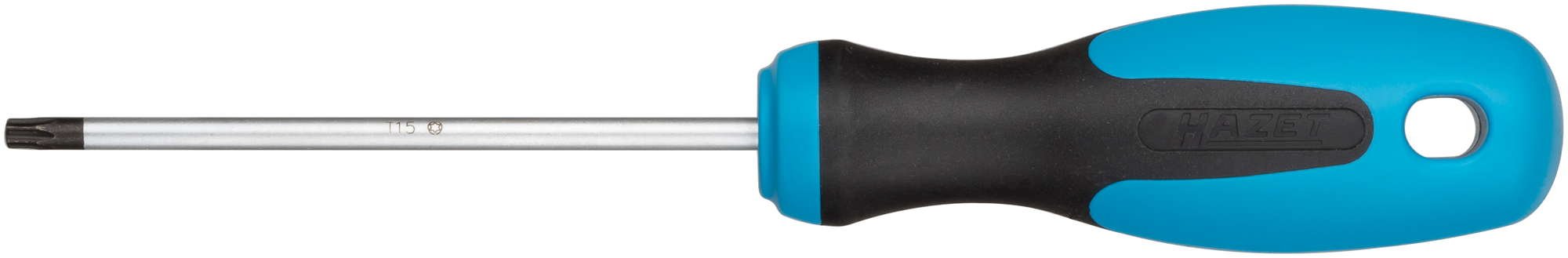 Hazet Screwdriver, Inner Torx Profile, Spanner Width: T 15, 1 Piece, Blade matt Chrome-Plated, Burnished tip, 810-T15