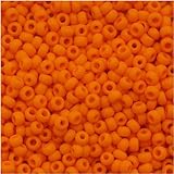 Toho Round Seed Beads 11/0 #42DF 'Opaque Frosted Cantelope' 8 Gram Tube