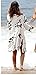 Wander Agio Bikini Coverup Swimsuit Bohemia Sunscreen Beach Cover Up For Women Black Leaf
