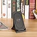 Fast Wireless Charger, Qi Wireless Charging Station Stand with Cooling Fan Compatible for iPhone X 8/8 Plus, Samsung Galaxy S8, S8 Plus, S7, S7 Edge, Note 8 and All Qi-Enabled Devices-No AC Adapter