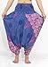 NaLuck Harem Pants Women’s Hippie Bohemian Smocked Waist Mandala Floral Prints Boho Yoga Aladdin Pants Jumpsuit PH12-Navy