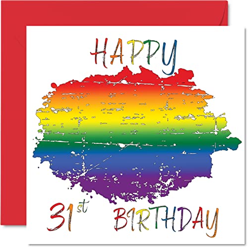 Stuff4 Tarjetas de cumpleaños LGBT 31 para pareja, tarjeta LGBT para pareja de novia, novio, regalos de orgullo gay de 145 mm