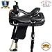 HILASON 15″ Big King Western Leather Ranch Roping Cowboy Saddle Blackthumb 1