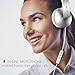 Jelly Comb On Ear Headphones with Mic, Foldable Corded Headphones Wired Headsets with Microphone, Volume Control for Cell Phone, Tablet, PC, Laptop, MP3/4, Video Game (Silver)