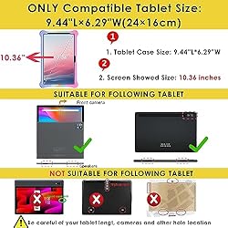 DETUOSI Silicone Case for TCL 10.36 inch with