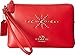 COACH Women's Box Program Western Rivets Small Wristlet SV/Red Handbag