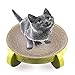 PAWISE UFO-Shaped Cat Scratcher Lounge – Reversible Cardboard Scratching Pad, Durable Cat Scratch Bowl & Bed, Interactive Scratcher for Indoor Cats & Kittens