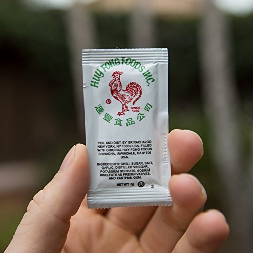 Sriracha Hot Sauce Packets (50-Pack) Grocery & Gourmet Food, Sauces, Gravies & Marinades, Hot Sauce