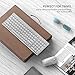 Seenda Ultra Slim Low Profile Rechargeable Wireless Keyboard and Mouse Combo with Number Pad for Windows Devices, Silver