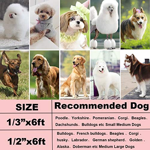 Mycicy Dog Leash,6FT Cotton Rope Dog Leash Heavy Duty Strong Durable Rope Dog Leash for Medium and Large Dogs,Pink 1/2 inch