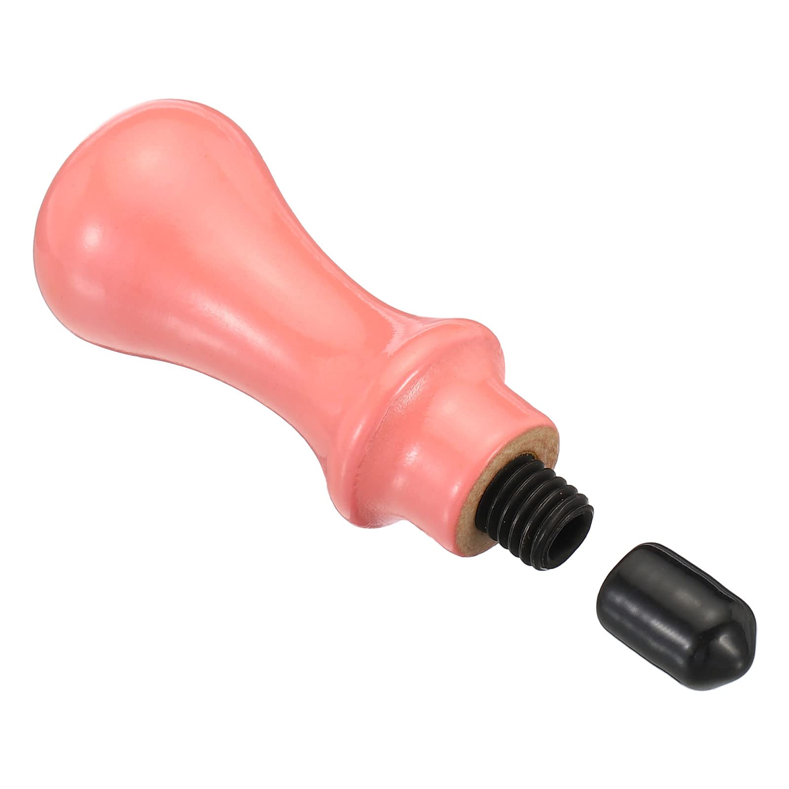 PATIKIL Wax Seal Stamp Handle Only, Wooden Handle Replacement Sealing Stamp Handles for Wedding Invitation Card Letter Envelope Style 2, Pink