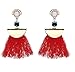 Fasker 2 Pairs Womens Bohemian Tassel Earring Tassel Dangle Stud Ethnic Earrings