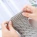 Justay 2 Pairs Womens Winter Warm Knit Fingerless Gloves Crochet Thumbhole Short Arm Warmers Mittens