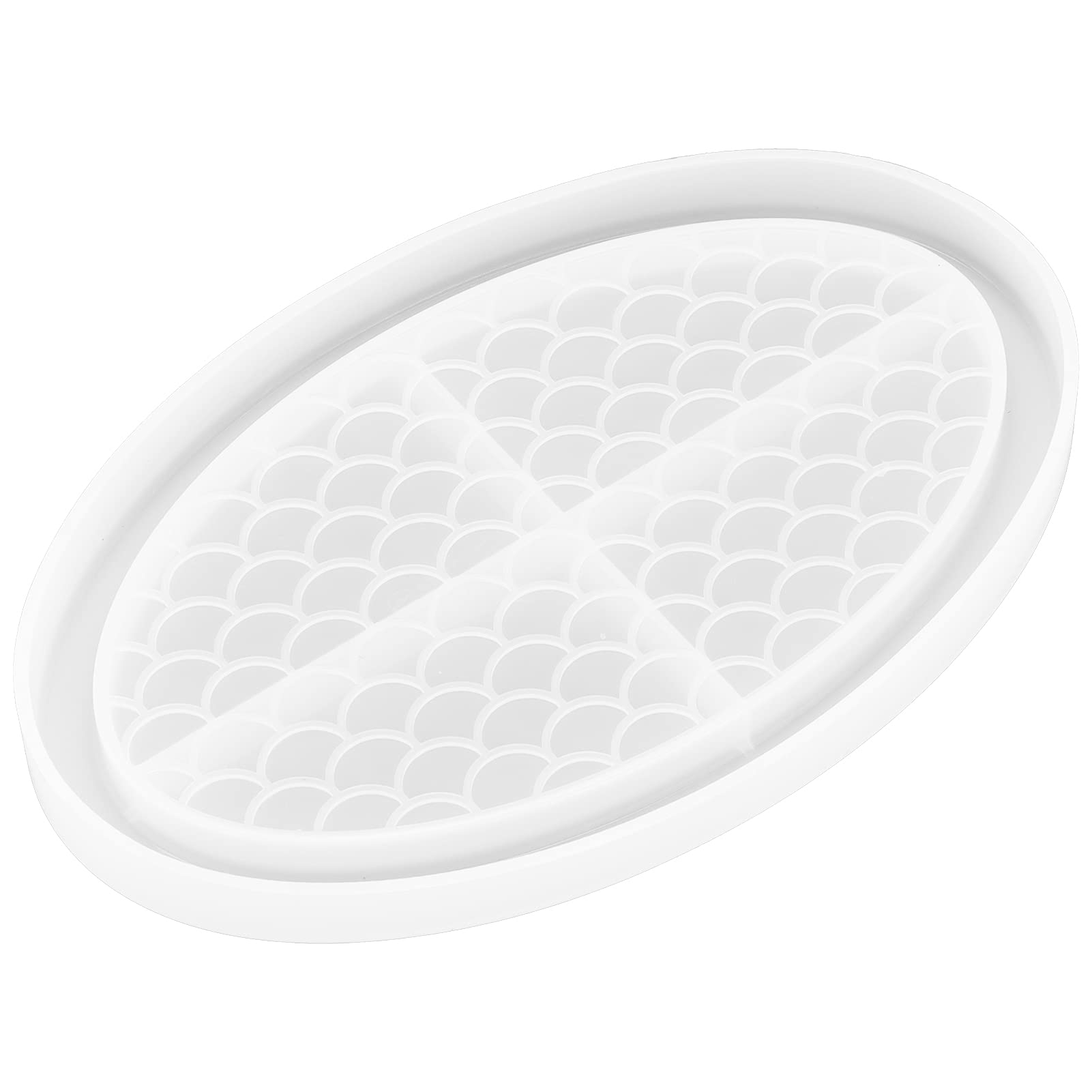 Tray Epoxy Resin Moulds, Silicone Oval Tray Resin Molds Craft Jewelry Making Tools Coaster Soap Dish Storage Bead Trinket Jewelry Organizer Makeup Cosmetic Plates Home DIY Crafts Decor Accessory(2#)