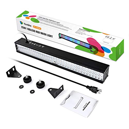 Stage Lights Bar, YeeSite 25W LED Wash Lights Bar DMX Control Auto Play Strobe Effects with Various Combinations, LED Uplighting for Wedding Party Festival