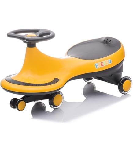 Amazon.com: Freddo Toys Swing Car with Flashing Wheels for 3+