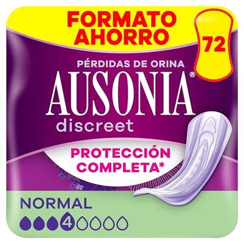 Discreet Compresas Normal, Pack de 72, Para Pérdidas De Orina Para Mujer, Protección Completa*, Discreción Increíble