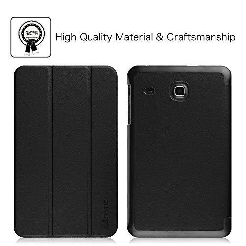 Fintie Samsung Galaxy Tab E 8.0 Case, Ultra Slim Lightweight Standing Cover for Samsung Galaxy Tab E 8 Inch SM-T377 4G LTE Tablet (Verizon / AT&T / Sprint / US Cellular), Black