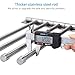 HOMEIDEAS Swing Out Towel Bar SUS304 Stainless Steel 4-Bar Folding Arm Swivel Hanger Bathroom Storage Organizer Wall Mount Towel Rack,Brushed Finish