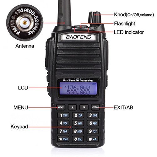 BaoFeng UV-82 Dual Band (VHF/UHF) Analog Portable Two-Way Radio - Thumbnail 4