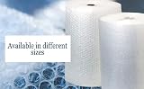 Straame Large Bubble Wrap Roll 500mm x 100m Perforated Clear UK Made view 5