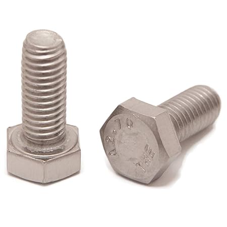 DERING Sechskantschrauben M10x20 DIN 933 Edelstahl A2 (4 Stück) | Gewindeschrauben | Sechskant-Schrauben | rostfrei