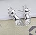 S.Leaf Cat Stud Earrings Sterling Silver for Women